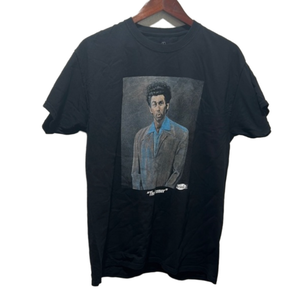 🎀SEINFELD Men’s The Kramer black  t shirt GUC size L